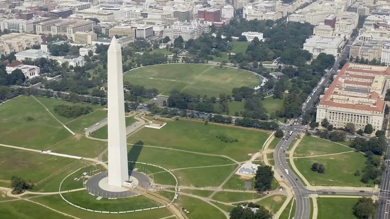 Aerial View of The Washington Monument